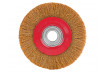 Wire wheel brush brassed ø150mm for bench ginder thumbnail