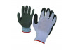 Ръкавици сиво трико / сив латекс TS thumbnail