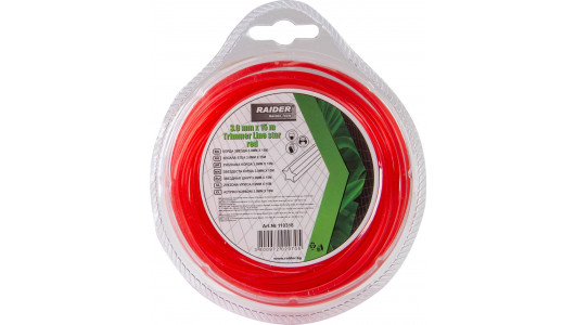 String Trimmer Line star 3.0mm х 15m red image