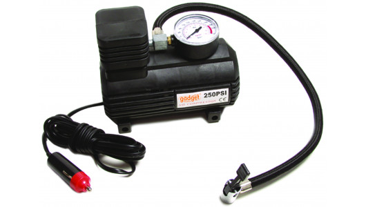 Mini air compressor 12V with a manometer image
