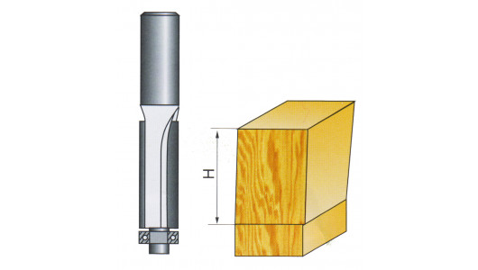 Router Bit ø9.5mm H38mm shank ø8mm with bearing image