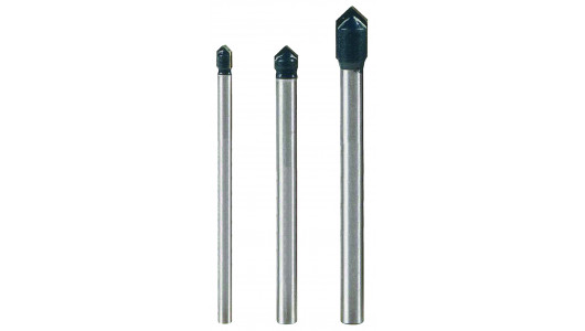 Glass and Tile Drill Bits 3pcs. Ø5, 6 and 8mm Set image