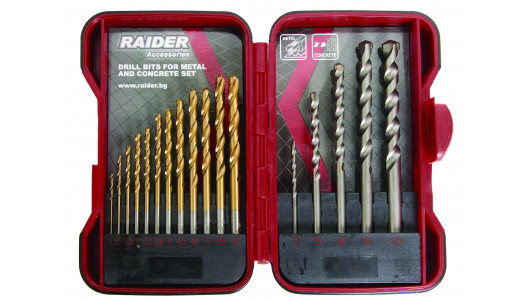 Drill Bits HSS & Masonry Drill Bits 17pcs. ø1.5-10mm Set image