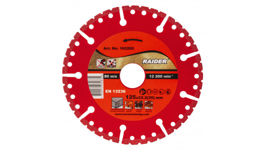 Diamond Cutting Disc 125x22.2mm Universal RDP-DD26 image