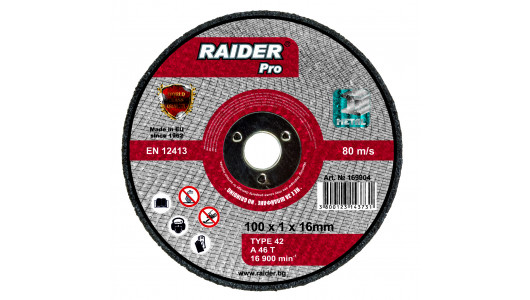 Cutting disc metal air angle ginder ø100x1x16mm image