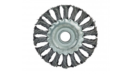 Twist knot wire wheel brush ø100mm angle ginder image