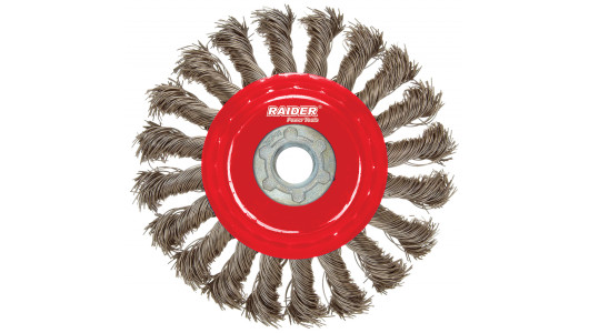 Twist Knot Wire Saucer Cup Brush ø100mm for Angle Grinder image