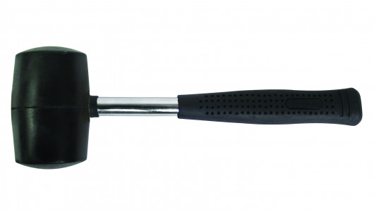 Rubber mallet with metal handle black 445g BS image