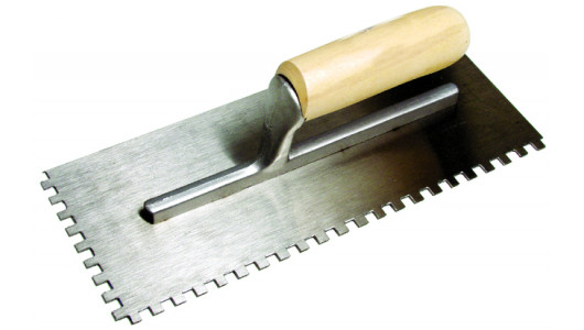 Plastring trowel wood handle 280x120mm with teeth TS image