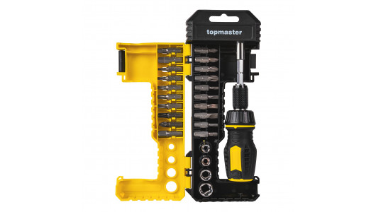 Комплект битове с тресчотна отвертка, 25 части ТМР image