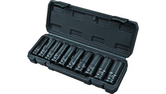 Impact deep socket 1/2"Dr 10PCS 10-24mm TMPBlack case image