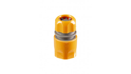 Plastic 1/2” hose connector with stop TG image