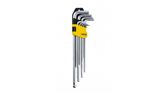 Extra-long arm ball point hex key 1.5-10mm set 9pcs CR-V TMP image