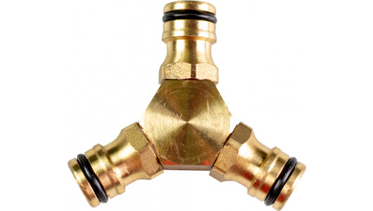 Three - way brass hose coupling TG image