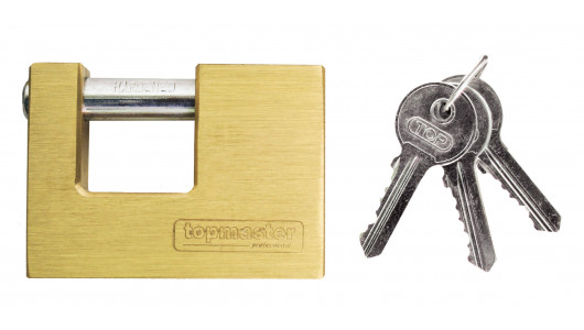 Brass pad lock 70mm TMP image