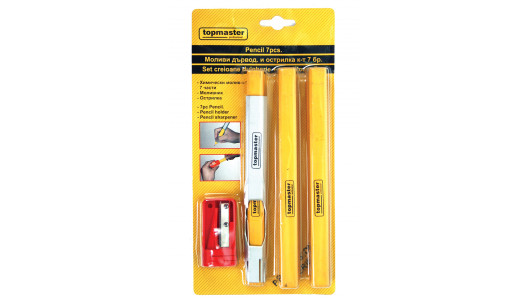 Crapenter pencils & sharpener set 7pcs TMP image