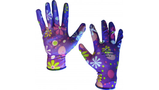 Ръкавици градински полиестерно трико/нитрил - хенгер TG image