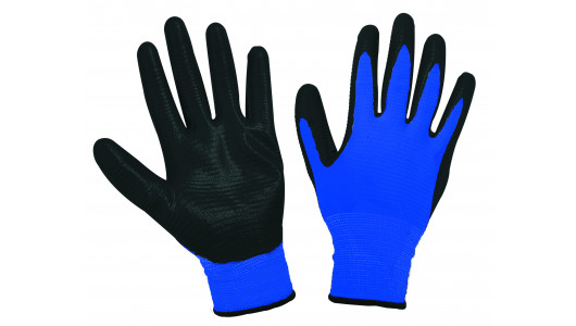 Ръкавици синьо трико / черен нитрил TS image