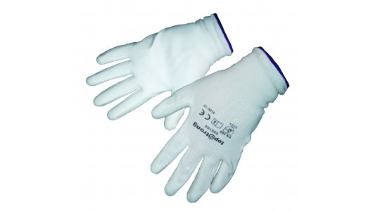 Gloves PU- white, size 10 image