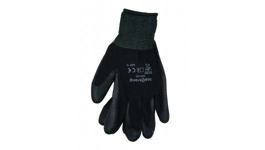 Gloves PU coated- black, size 10 image