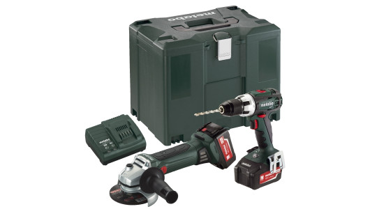 Set combinat K-kt METABO 2.4.1 18 V BS LT + W 125 2x4.0AH image