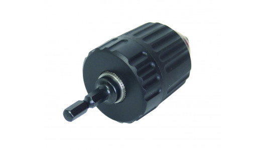 Drill Chuck 3/8" 10mm Keyless 2 Plastic with 1/4" Adapter image