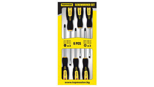 Screwdriver in cardboard box set 6pcs CR-V TMP image