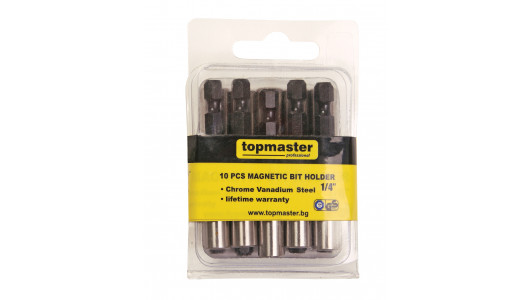 Magnetic bit holder set 10pcs CR-V TMP image