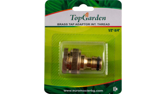 Brass tap adaptor 1/2" - 3/4", int.thread TG image