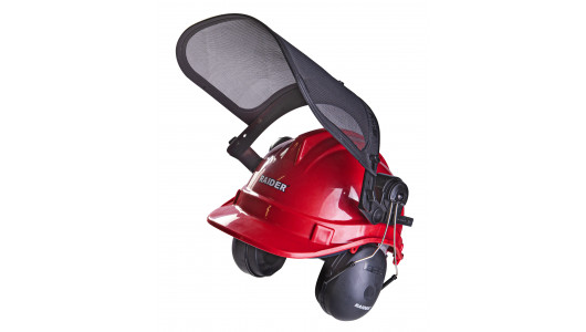 Safety helmet, steel mesh and earmuff RD image