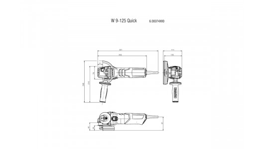 W 9-125 Quick angle grinder cardboard bo image