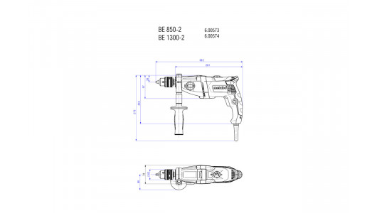 Burghiu 1300W METABO BEV 1300-2 image