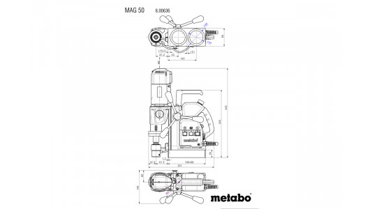 Бормашина магнитна 50mm 1200W METABO MAG 50 image