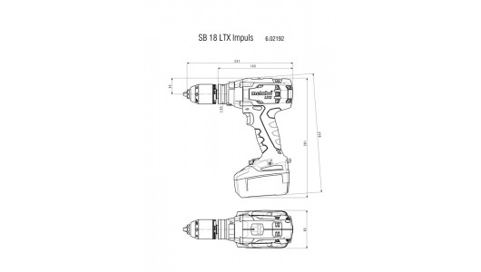 Găsește bateria. percuție METABO SB 18 LTX Impulse 2x4 0 Ah image