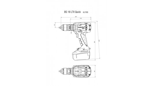 BS 18 LTX BL I Cordless Drill Screwdriver 2AH image