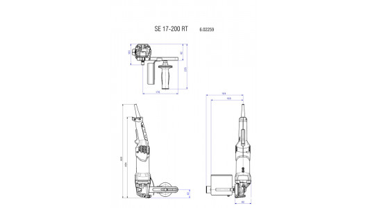 Mașină de satinat 1700W METABO SE 17-200 image