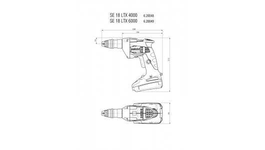 Винтоверт акум. за гипсокартон METABO SE 18 LTX 4000 Solo image