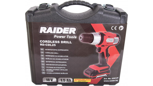 Cordless Drill Li-ion 18V 2-ск. 1,5Ah 26Nm RD-CDL25 image