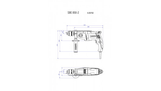 Burghiu de impact 850W METABO SBE 850-2 SSBF image