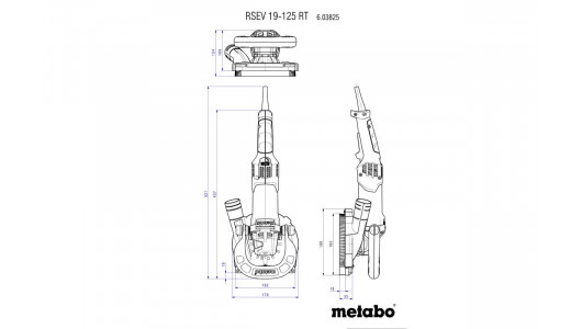 Polizor beton 125mm 1900W METABO RSEV 19-125 RT image