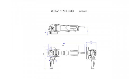 Polizor unghiular 125mm 1900W METABO WEPBA 19-125 Quick DS image