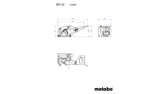Freză de canelură 1900W 40mm METABO MFE 40 image