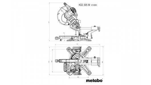 Герунг циркуляр с изтегляне ø305mm METABO KGS 305 M PCL image