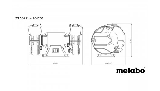 Hârtie abrazivă 600W 200mm METABO DS 200 PLUS image